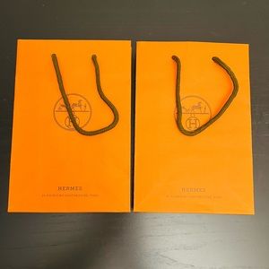 Hermes twin shopping empty bags only $10